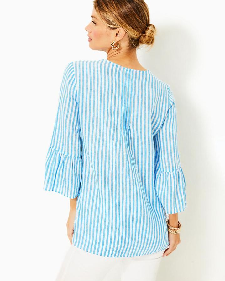Hollie Stripe Linen Tunic